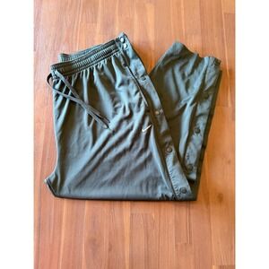 Nike Dri Fit Mens Snap Button Basketball Pants Green XXL